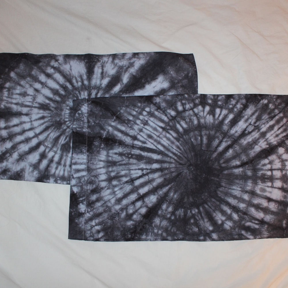Hand Dyed Tie Dye Pillowcases Set of 2